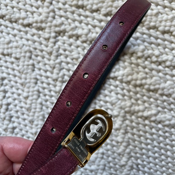 Gucci | Vintage Reversible Leather Gucci Belt - Picture 11 of 15
